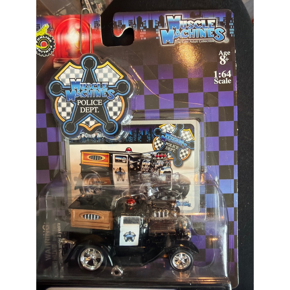 Muscle Machines Police Dept 1929 Ford Model A 1:64 Diecast 2004 Funline 71151